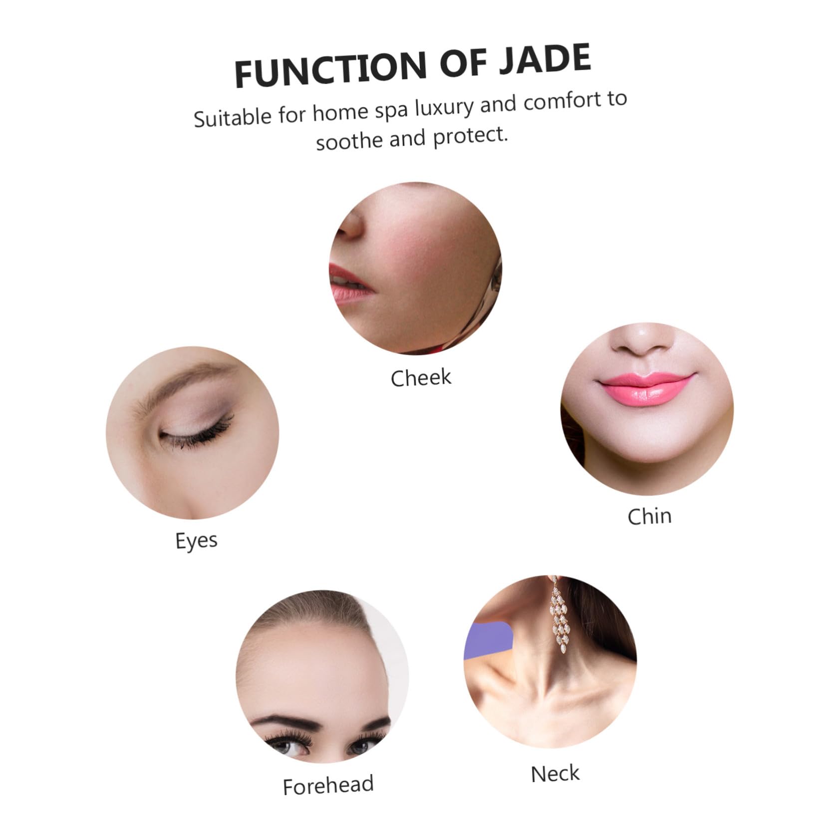 Natürliche Jade Maske zur Beruhigung und Anti Aging Gesichtsmaske aus Grünem Jade Material für Entspannenden Schlaf und Hautpflege