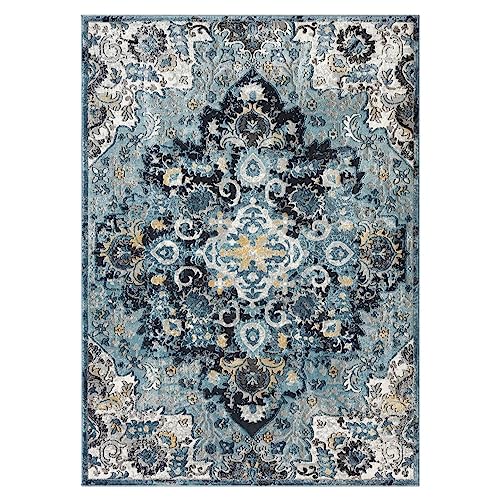 Tapete decorativo azul 6x9 pies LUXE WEAVERS miniatura 3