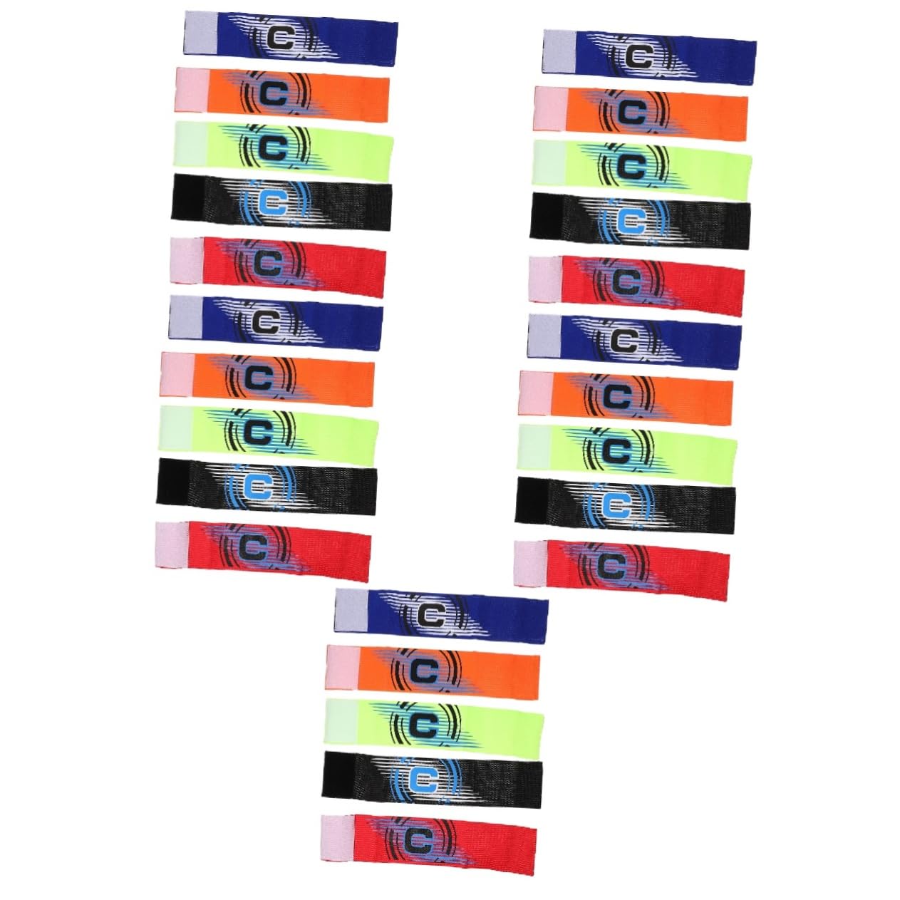 Milisten Bracciali Calcio Design Antiscivolo Armbands Sportivi per Calcio Colori Vivaci Rosso Blu Verde 5