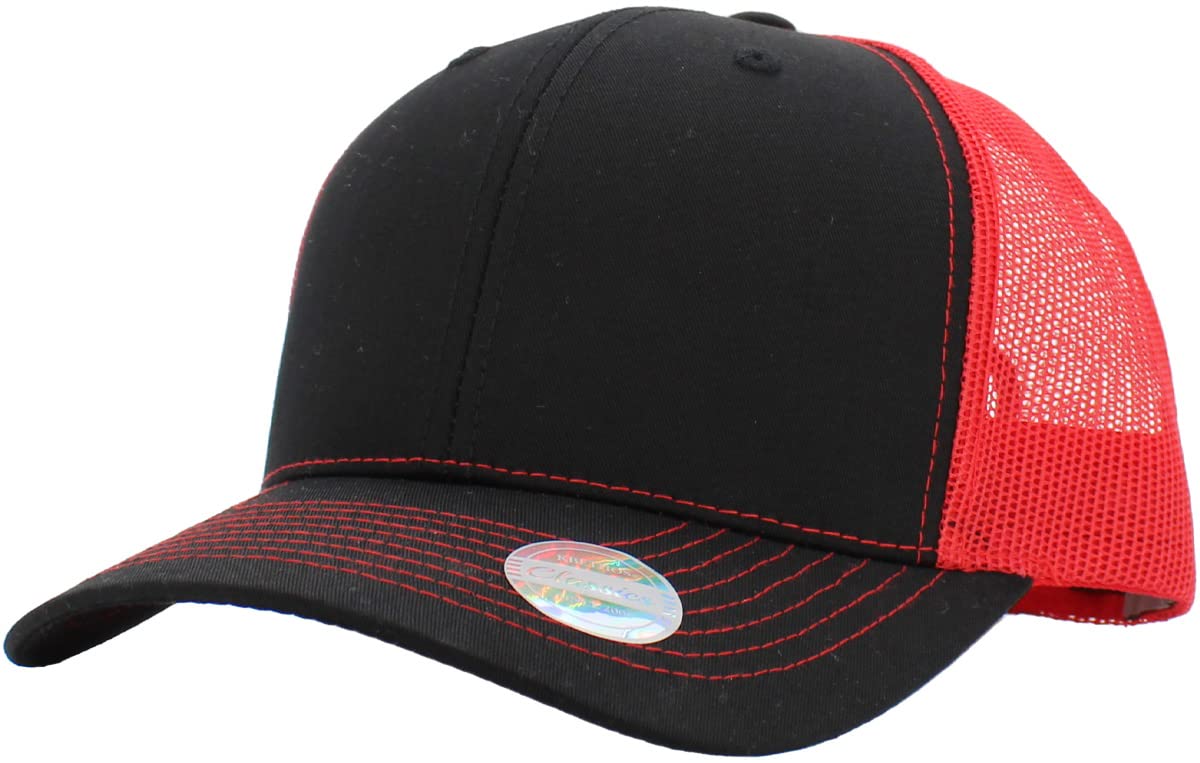 Classic 6 Panel Cotton Twill Mesh Trucker Cap Hat Adjustable Snapback Hat