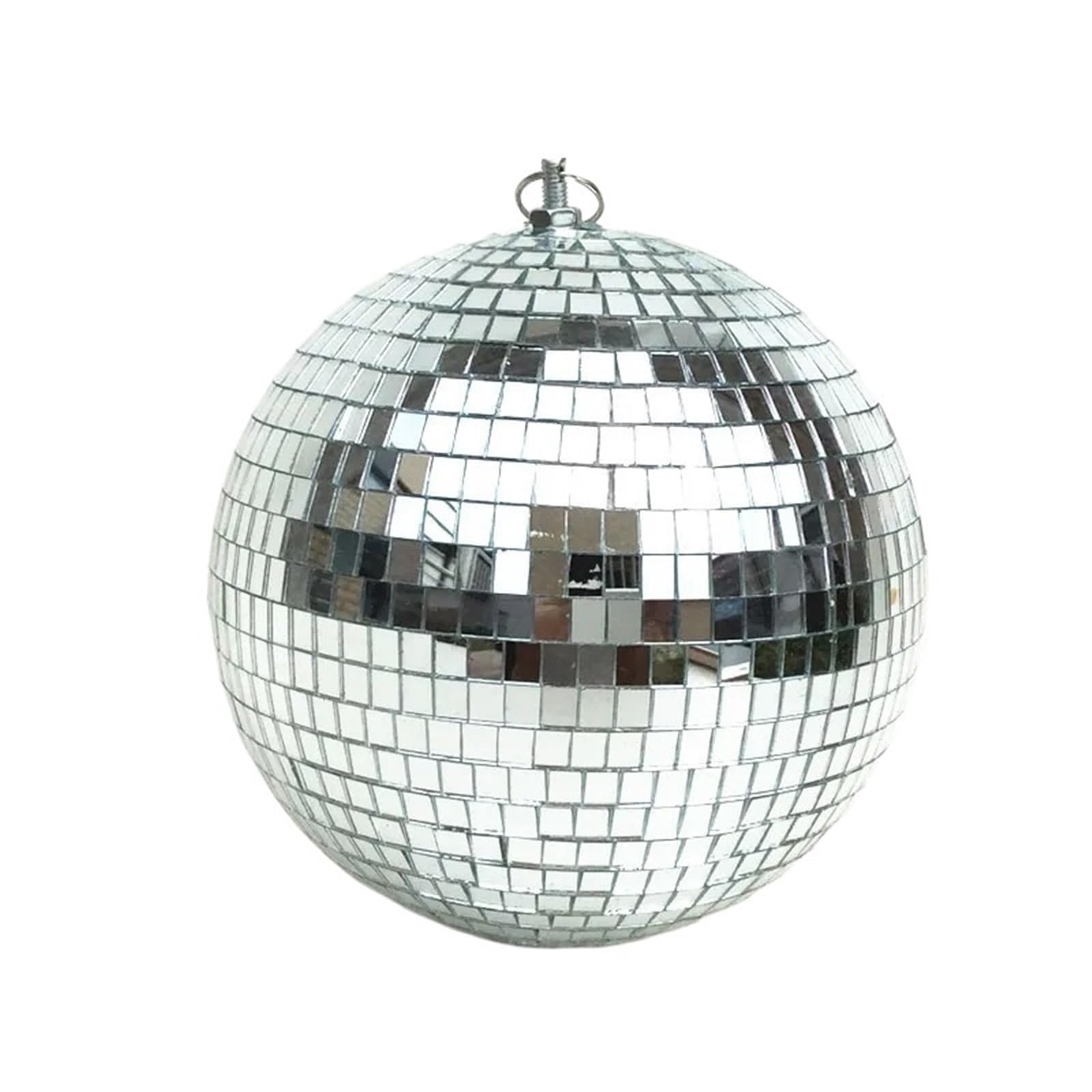 Bola Discoteca 1 Bola de discoteca giratoria con espejos y cristal reflectante for fiestas, ideal for KTV, DJ, clubes, hogar y Navidad.(25cm)