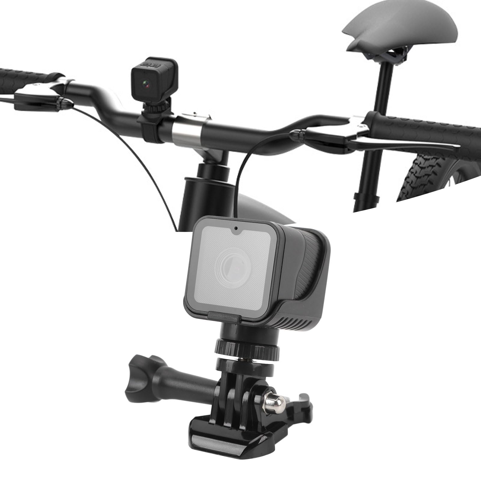 Fahrrad-Rückfahrkamera, 1080P HD, Wasserdichte Lenker-Fahrradkamera, 120° Weitwinkel-WLAN-Sport-Video-Action-Kamera mit Verstellbarer Drehbarer Halterung