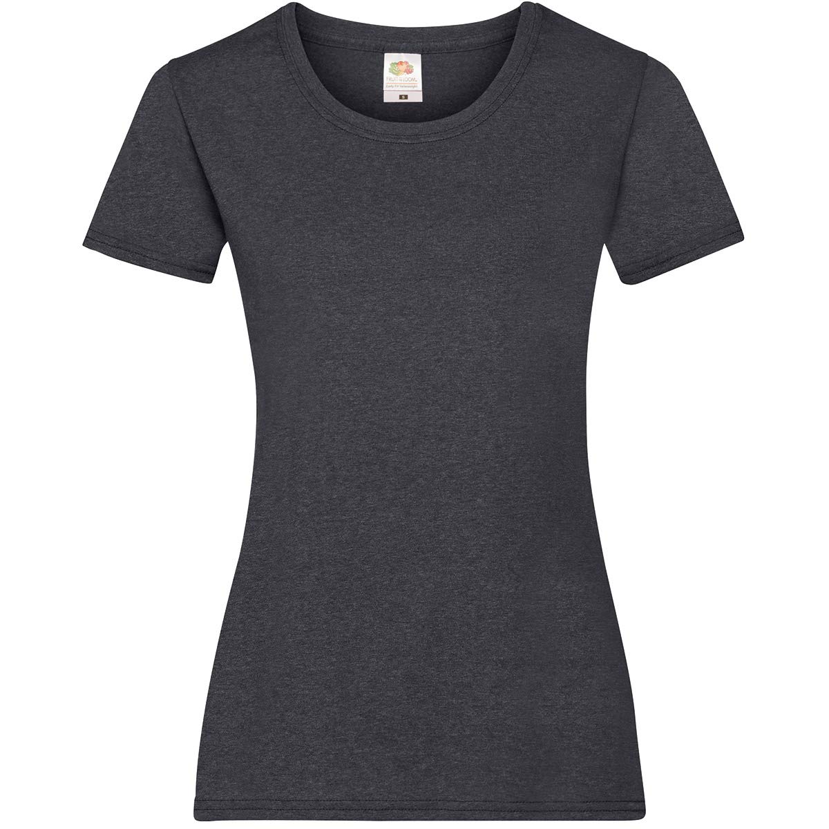 Fruit of the Loom Ladies/Womens Lady Fit Valueweight Short Sleeve T Shirt (XS) (Dark Heather)