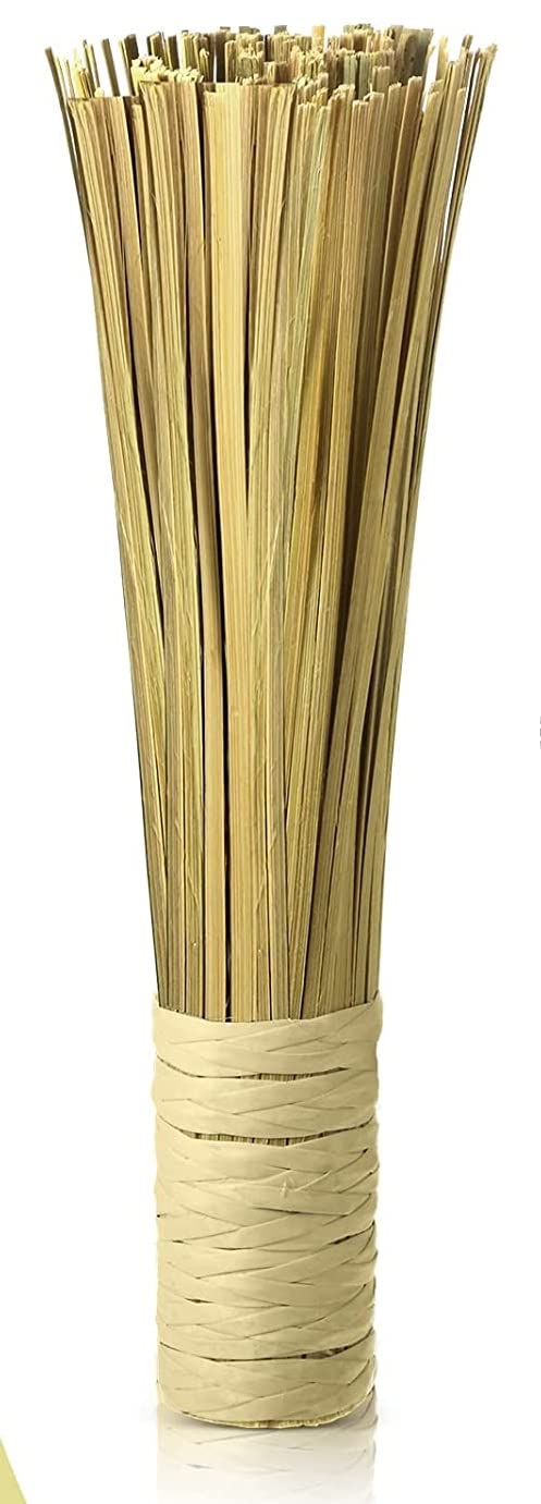 Paulsons Hospitality Wok Cleaning Brush/Whisk Bamboo Scrub Brush Kitchen Cleaning Pot Scrubber Dish Pan Brush for Cooking Skillet Grill Utensils Scrubbing Cleaning Pack of 1Pc