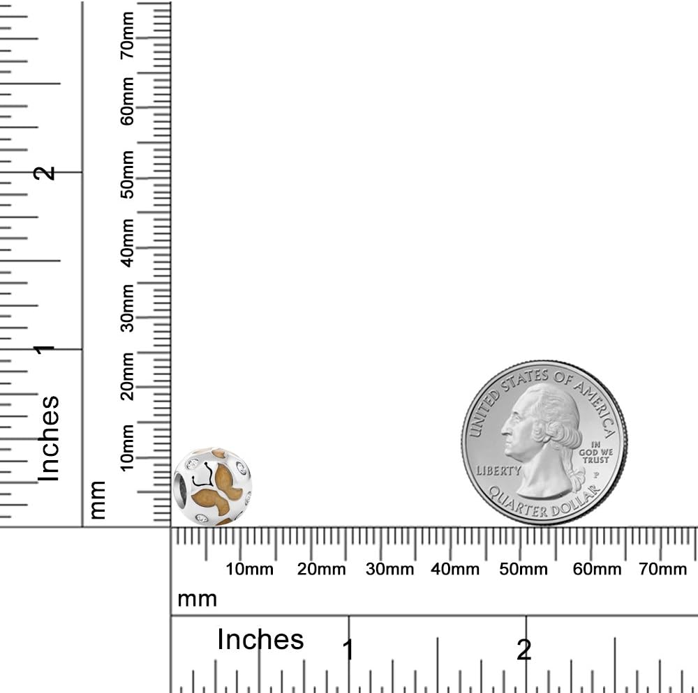 Gem Stone King 925 Sterling Silver European Style Butterfly Design Bracelet For Women Bead Charm - Image 3