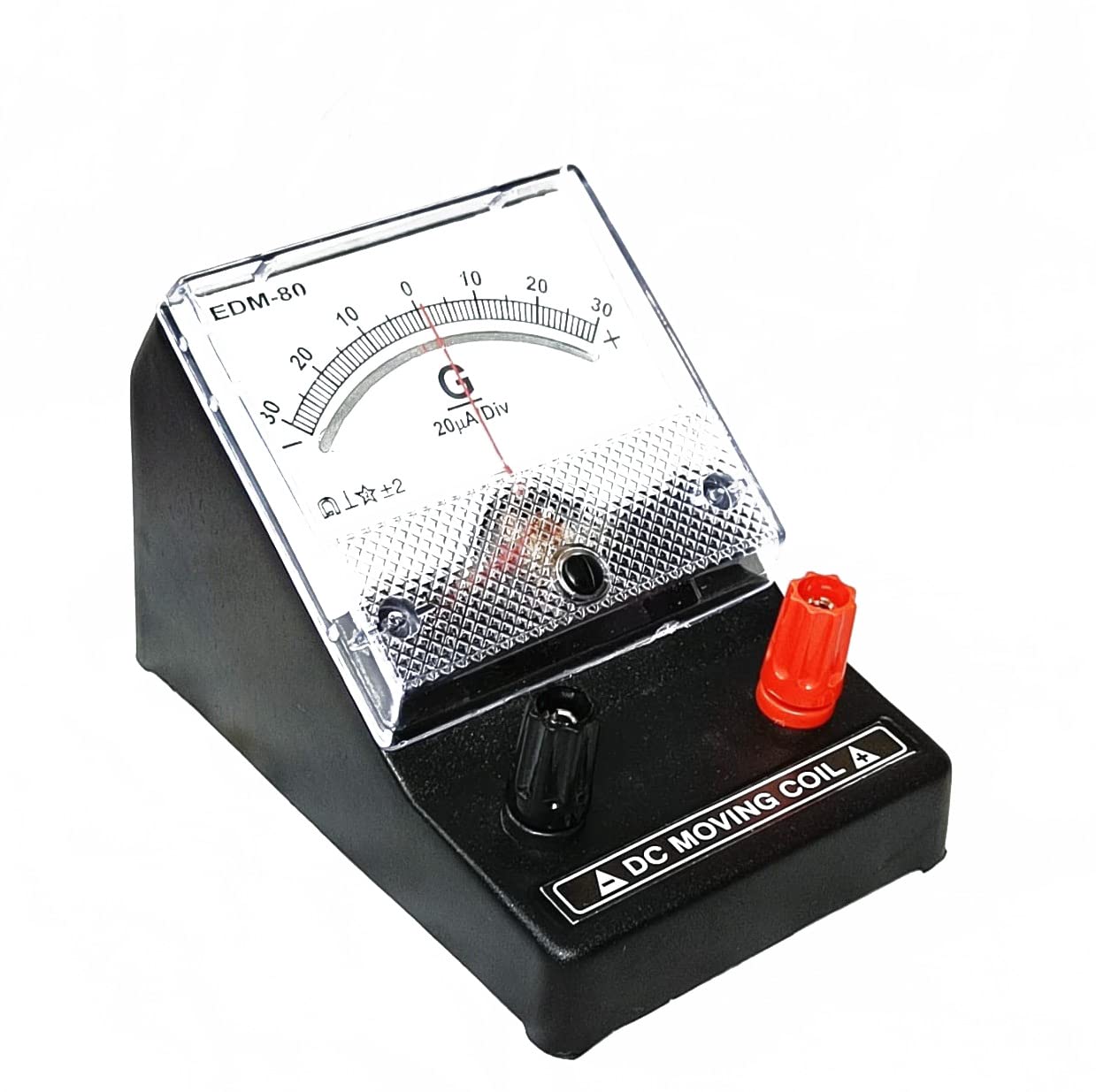 Moving Coil Meters DC Galvanometer - Type EDM-80, 30-0-30 mV Sensitivity 1mV/Div