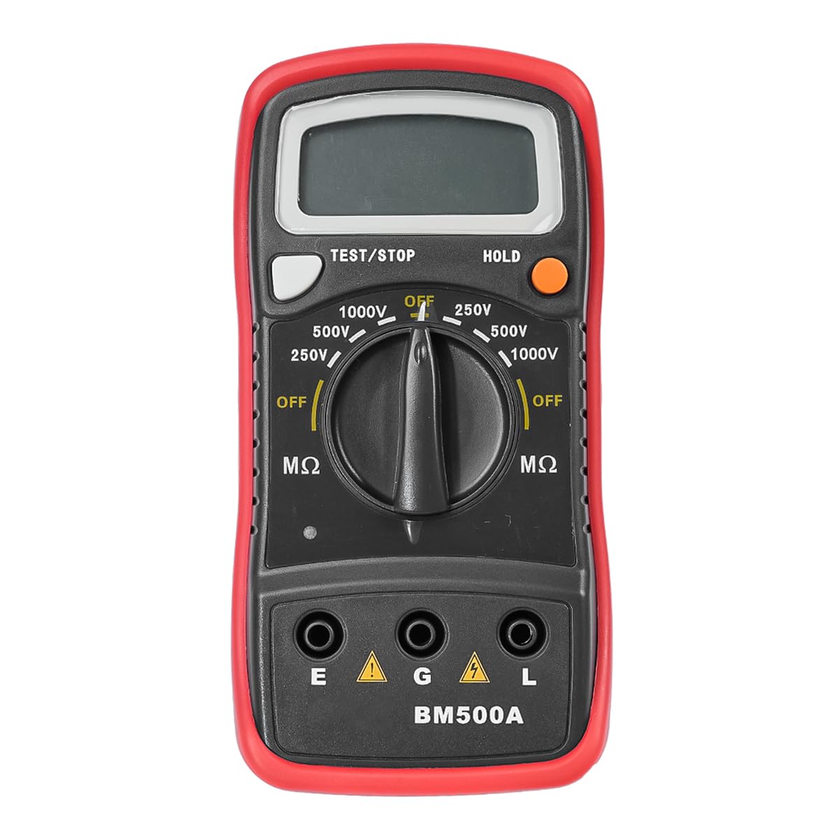 Sarini Testeur de résistance d'isolation numérique Bm500a 1000V 1999mω Résistance Écran LCD Mégaohmmètre Testeur électronique pour la Maintenance Testeur Portable