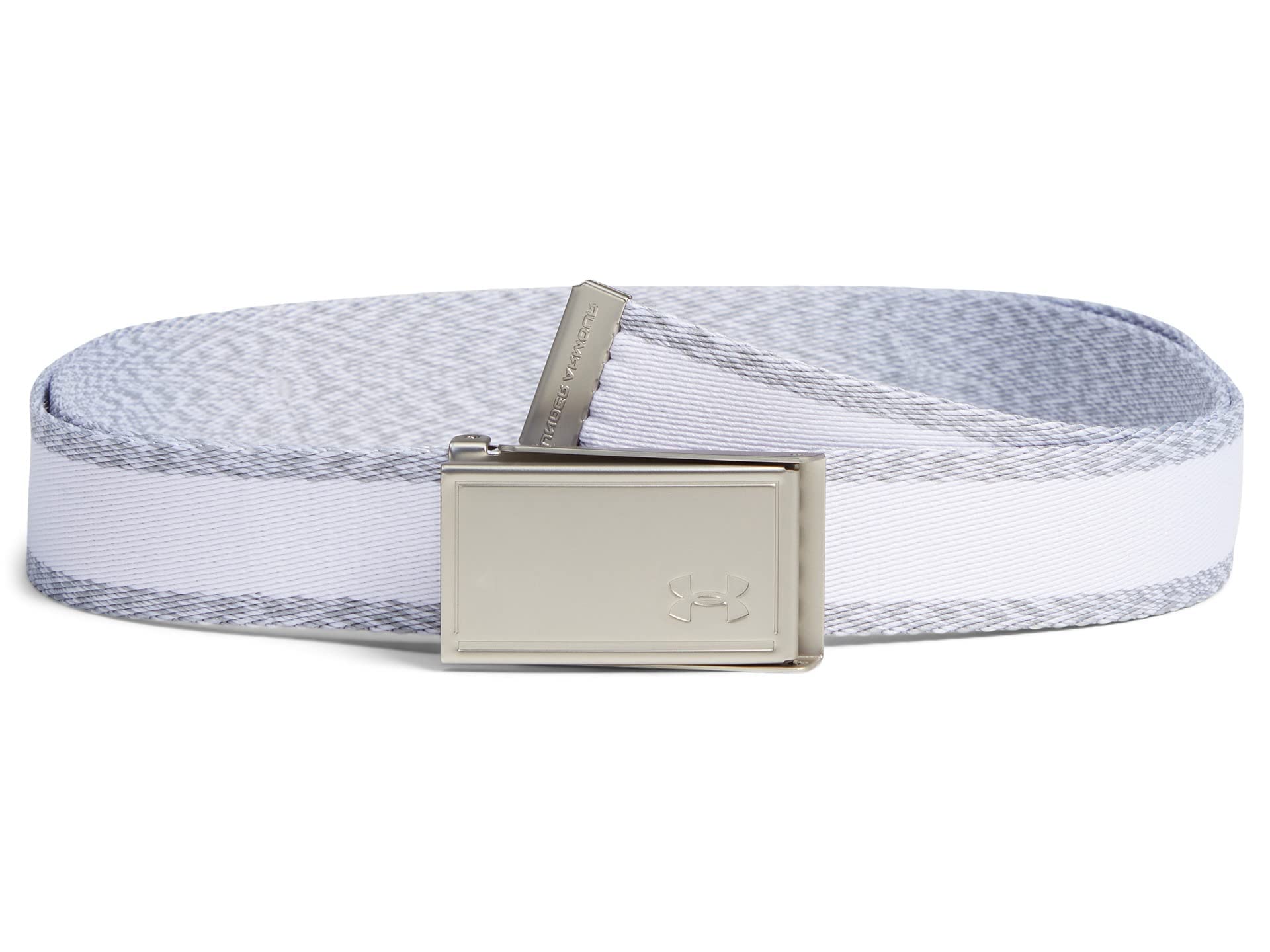 Under Armour Women's Webbing Belt, White (100)/Black, One Size