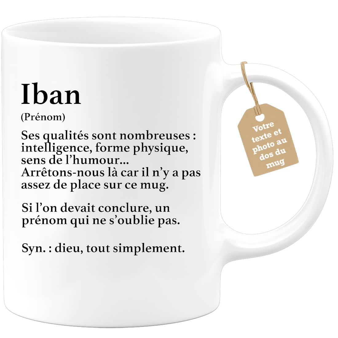 Tazza personalizzata per bambini con nome e motivo lepre