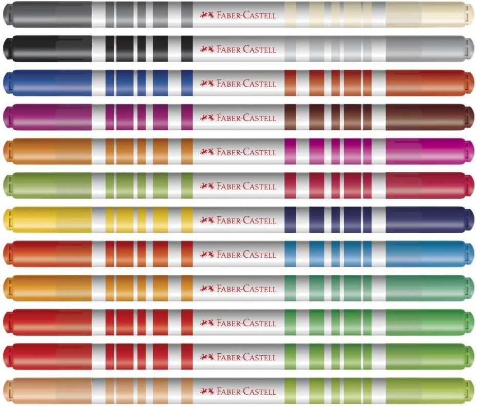 Desconto Amazon Canetinha Bicolor Faber-Castell 12 Cores 2 616Vhv5Hbul. Ac Sl1024