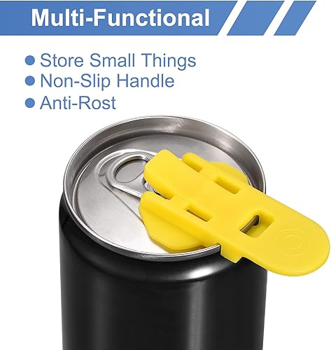 Miniatura 4 de uxcell Abrelatas manual fácil, 3 piezas, cubiertas de plástico para latas de bebidas, protector de tapas, abridor de botellas para refrescos,