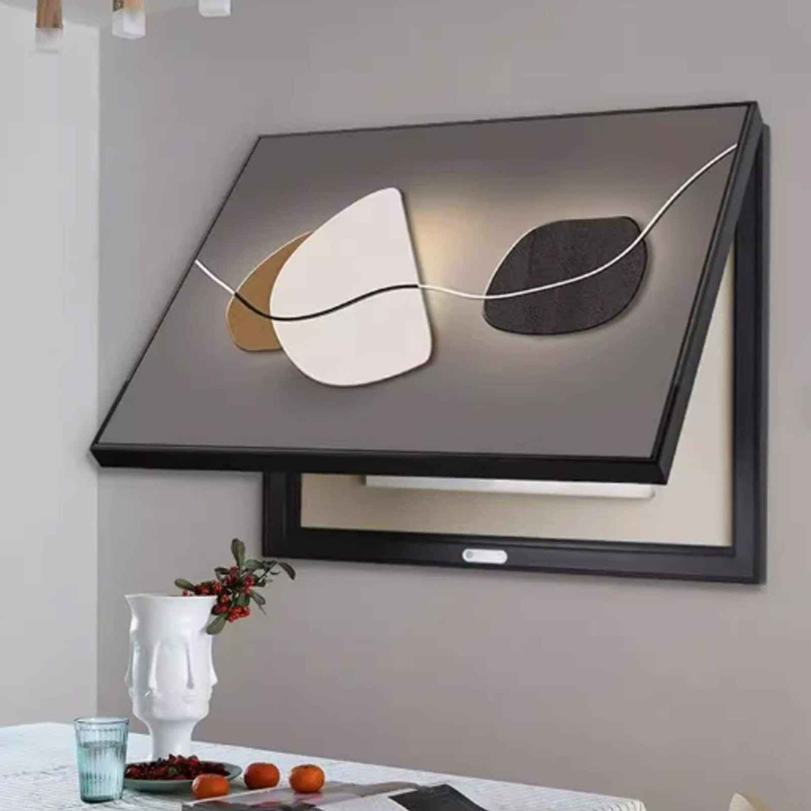 Copertura decorativa della scatola dell'interruttore | Nascondi pannello elettrico Wall Art | Armadio montato per soggiorno ufficio