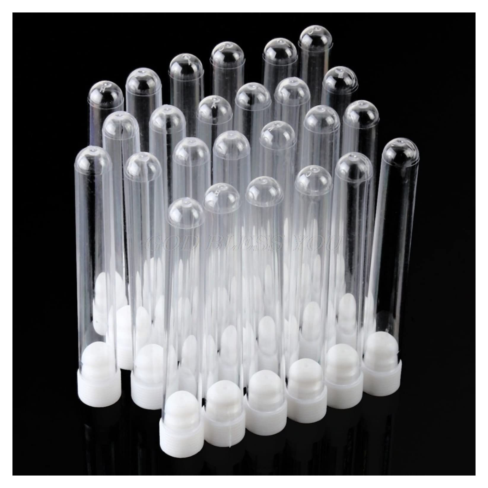 K303 Provette in plastica, confezione da 10 pz 16 x 100h mm – 16 ml