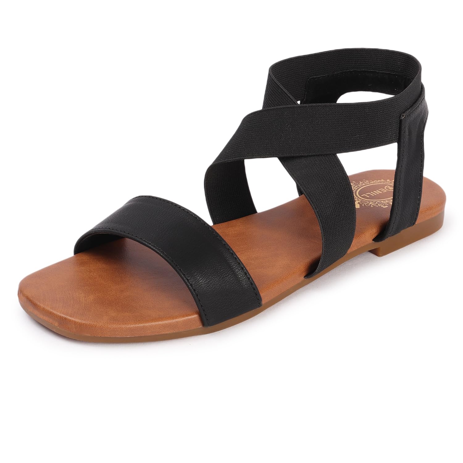 Denill Trendy Womens and Girls Ankle Strap Slipper for Any Outfit (Black) Uk-3 (B0DCTLDK32) Amazon Price History, Amazon Price Tracker