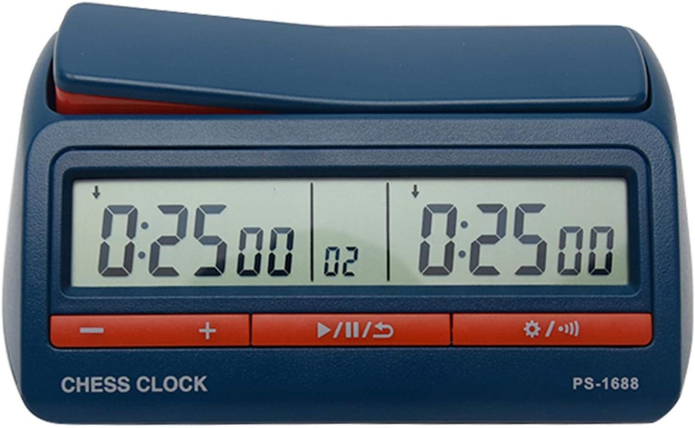 Balana Chess Clock, Advanced Digital Chess & Game Timer, ABS Digital Display Professional International Chess Clock - Blue