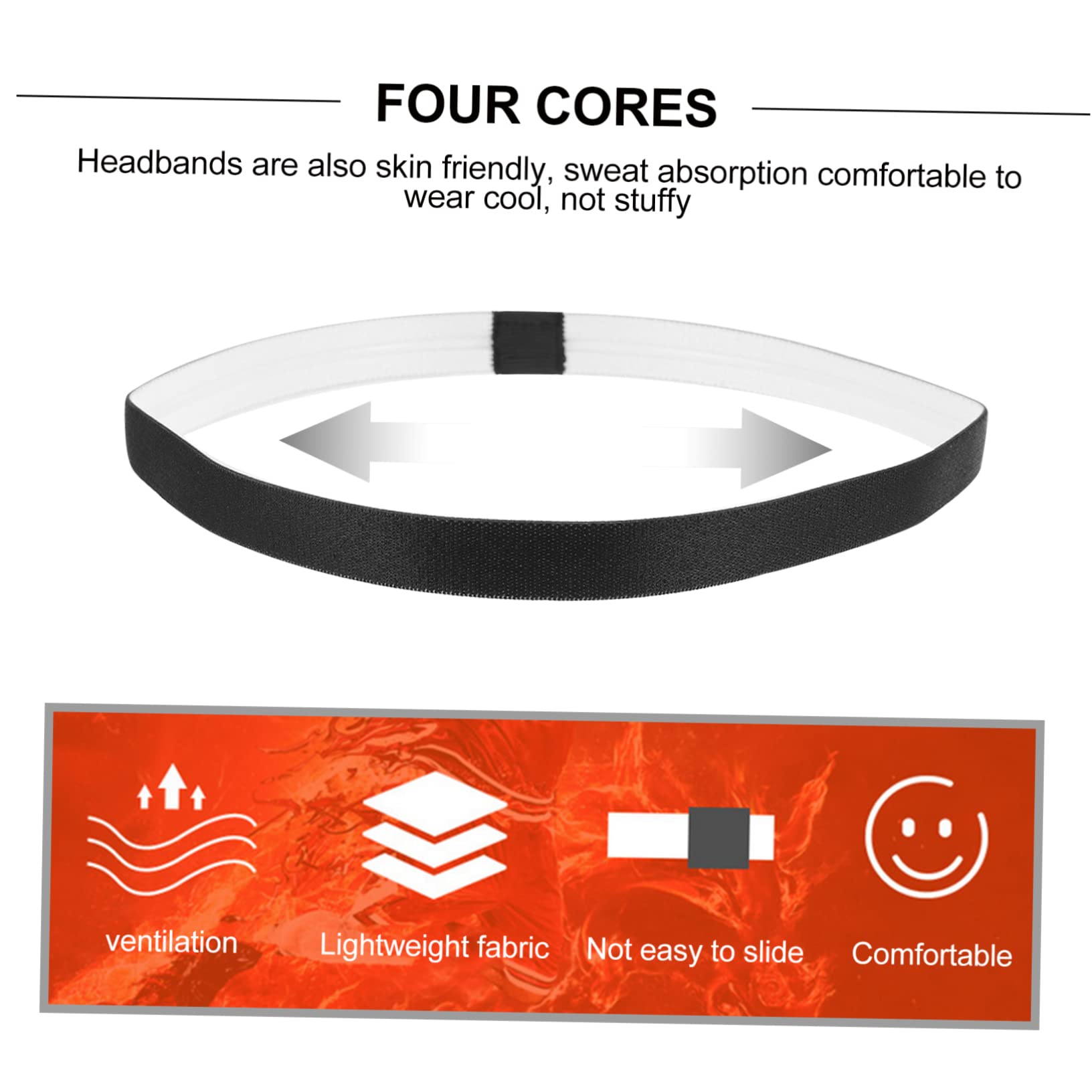 YARNOW 3 Set Di Fasce Per Allenamento Assorbenti E Comode Per Donne E Uomini Yoga Corsa Fitness 6 Pezzi*3