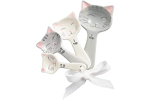 Cat Shaped Ceramic Measuring Spoons