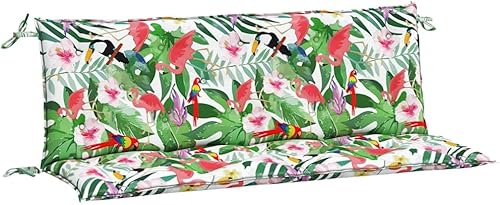 Miniatura 36 de vidaXL Cojines de banco para interiores y exteriores, 2 piezas, cojines de sofá biplaza para patio, cojines de asiento de columpio de porche,