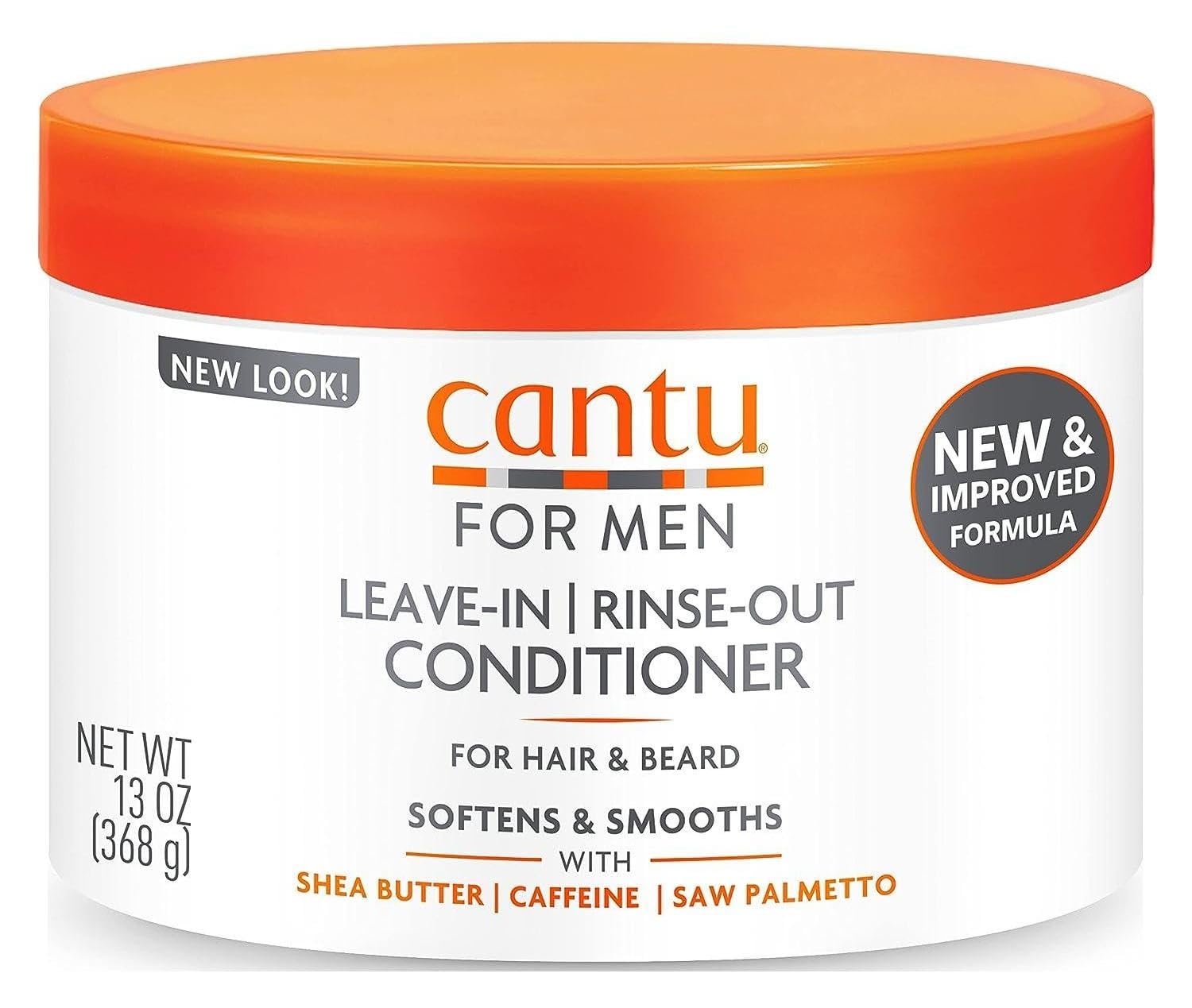 Cantu Mens Leave-In/Rinse-Out Conditioner 13 Ounce Jar (Pack of 3)