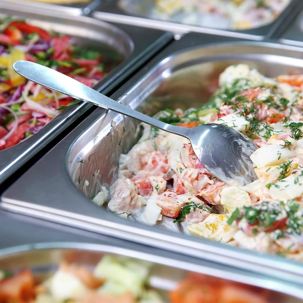 Vassoio da portata in metallo da 1/9 per catering e ristorante, perfetto per buffet ed eventi