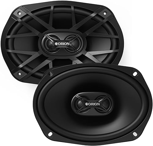 ORION XTR Series XTR69.3 - Altavoces coaxiales de audio para automóvil, 6 x 9 pulgadas, altavoces de 3 vías, rango completo, 400 W, 4 ohmios, fácil