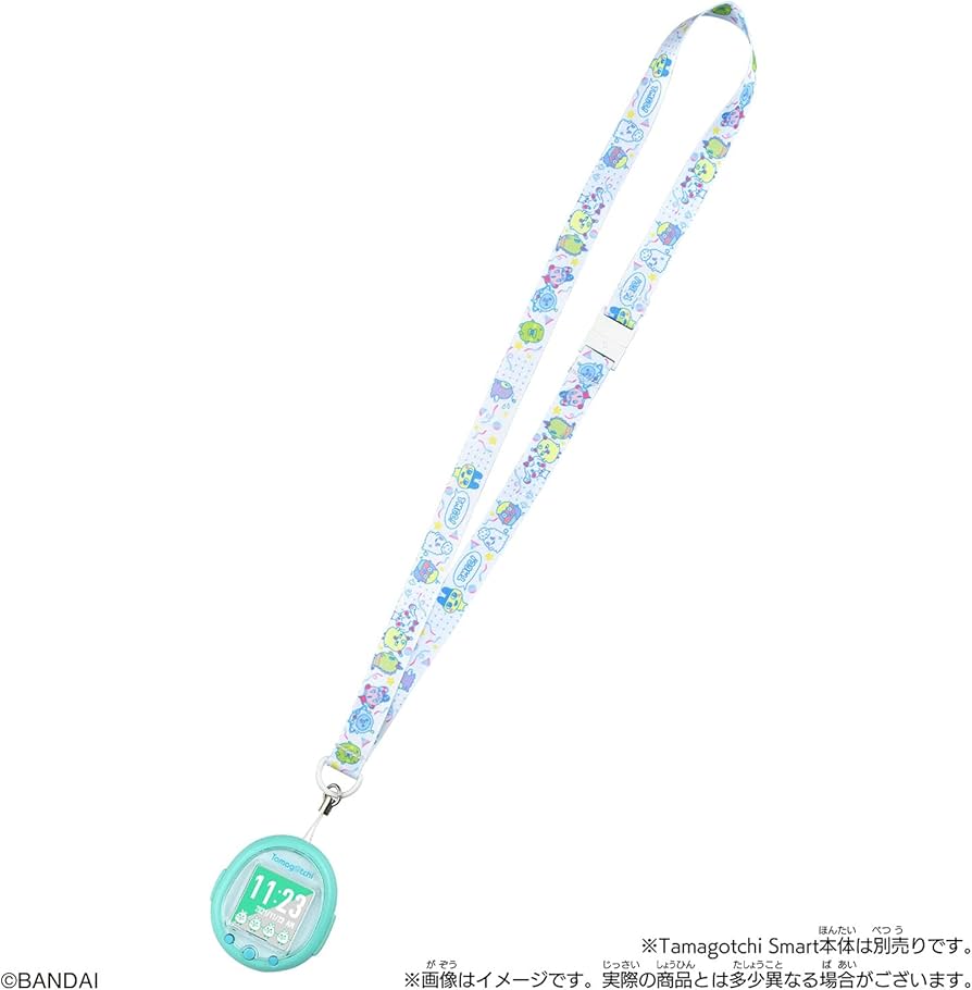たまごっちP'sホワイト キャラクター首かけストラップ付 たまごっちピース 白色 たまごっちP'sホワイト キャラクター首かけストラップ付