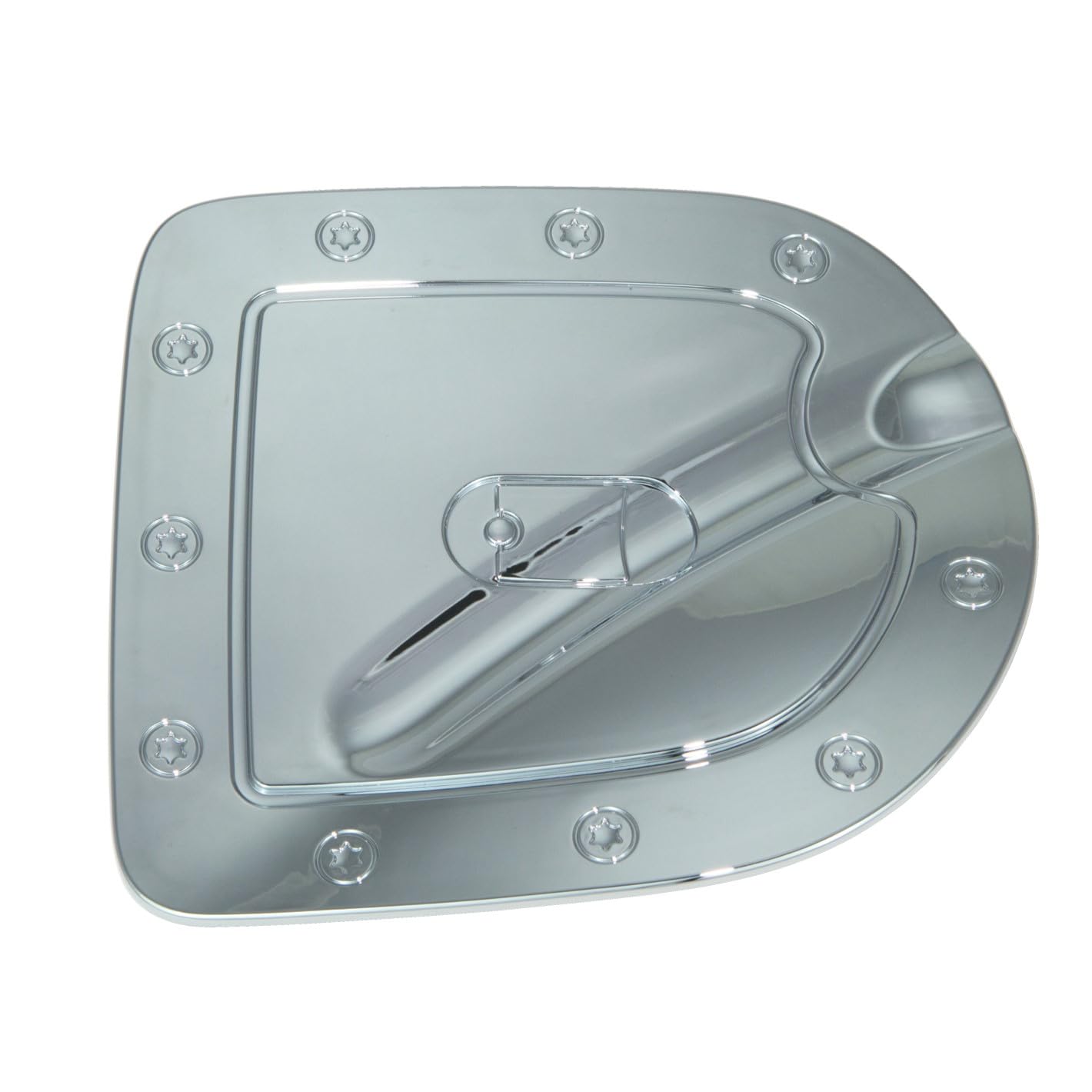 Razer Auto Short Truck Bed Only Triple Chrome Plated Gas Door Cover for 2005-2014 Nissan Frontier