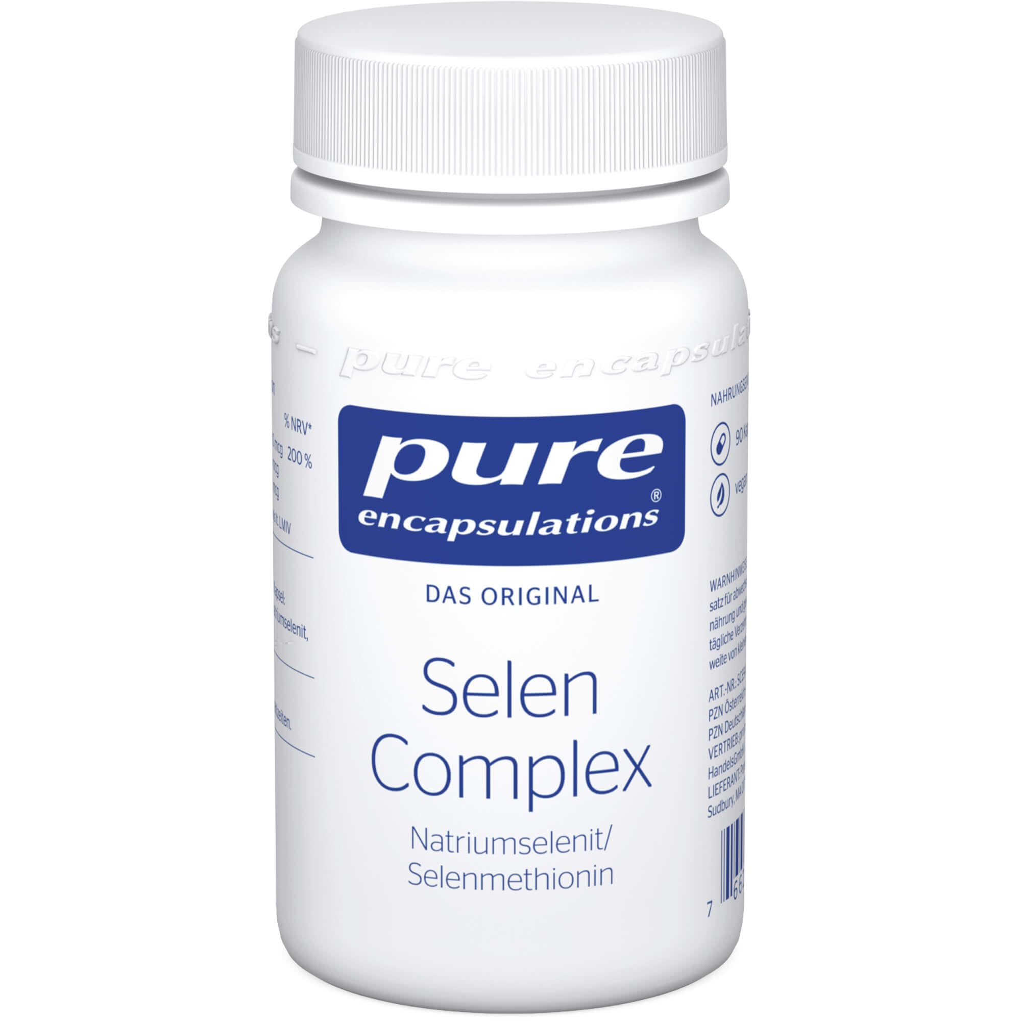 Pure Encapsulations - Selen Complex - Immunsystem stärken - Nahrungsergänzungsmittel für die Schilddrüse - 90 Kapseln
