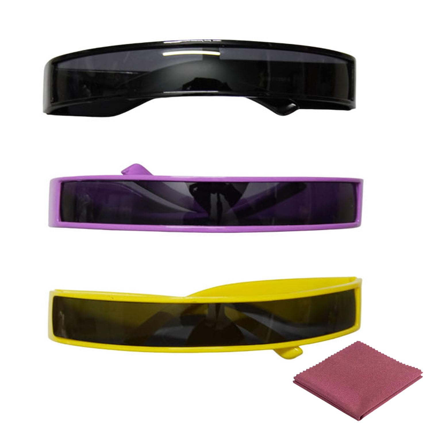 Unisex Adults Sunglasses | Pack of 3 | Multicolor | with Cleaning Cloth |UV Protection Lightweight Sun Glasses for Men & Women |Casual, Outdoor, Travel & Beach Eyewear-image-34