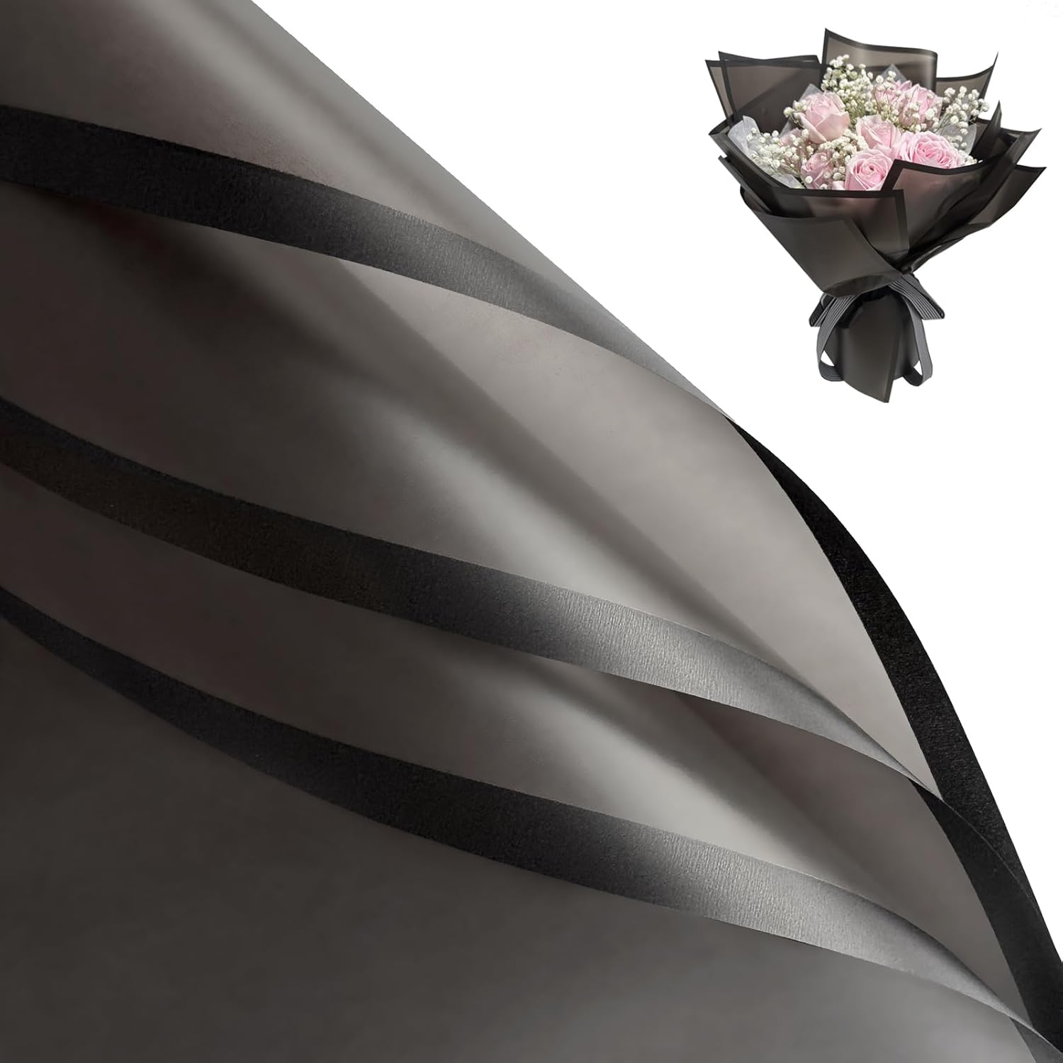 Waterproof Floral Wrapping Paper for Bouquets - 20 Sheets