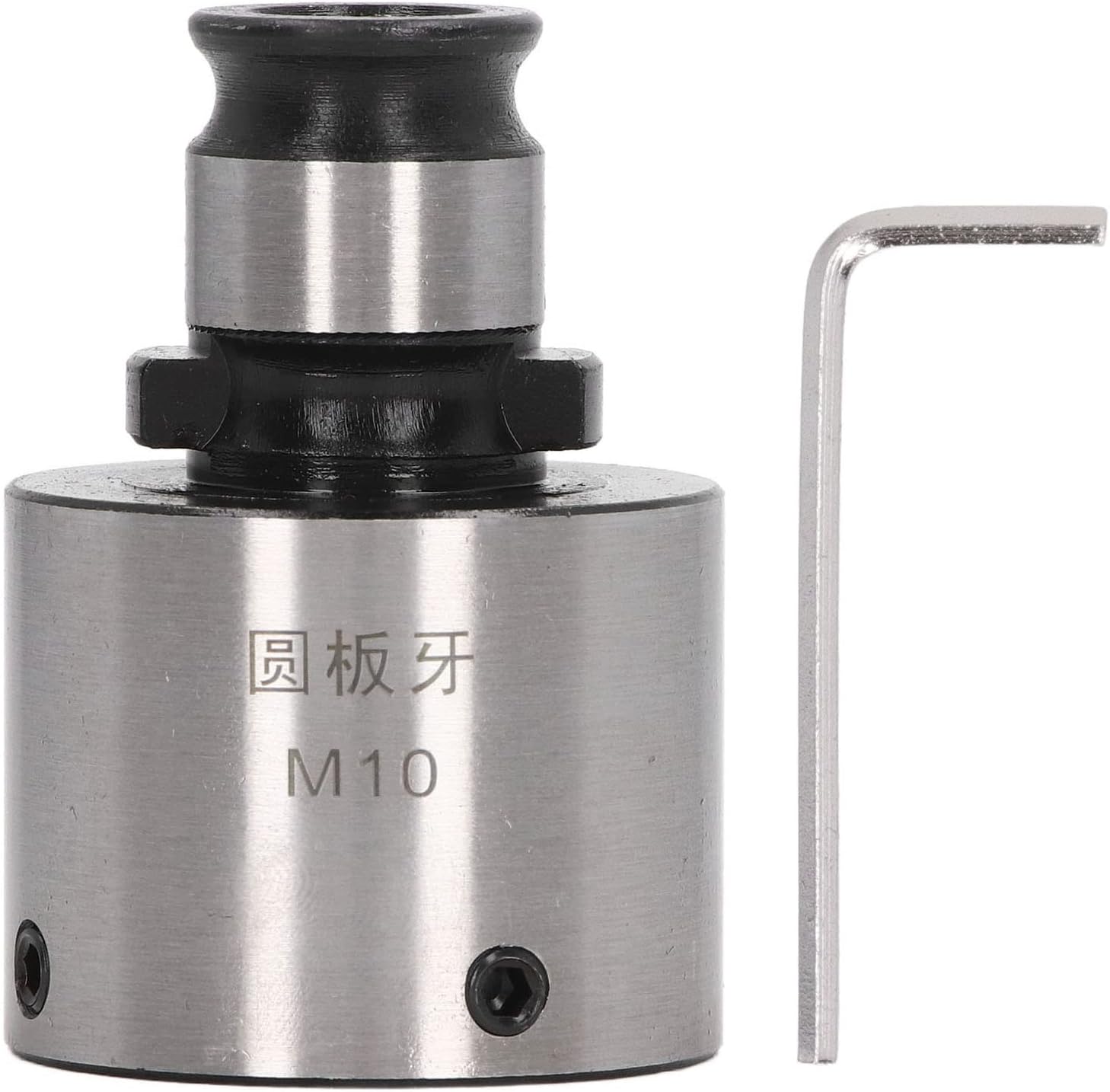 Round Die Chuck for Thread Tapping, Carbon Steel Thread Die Collet with Blackening Finish, High Hardness Round Die Tapping Chuck for Drilling and Milling Machines