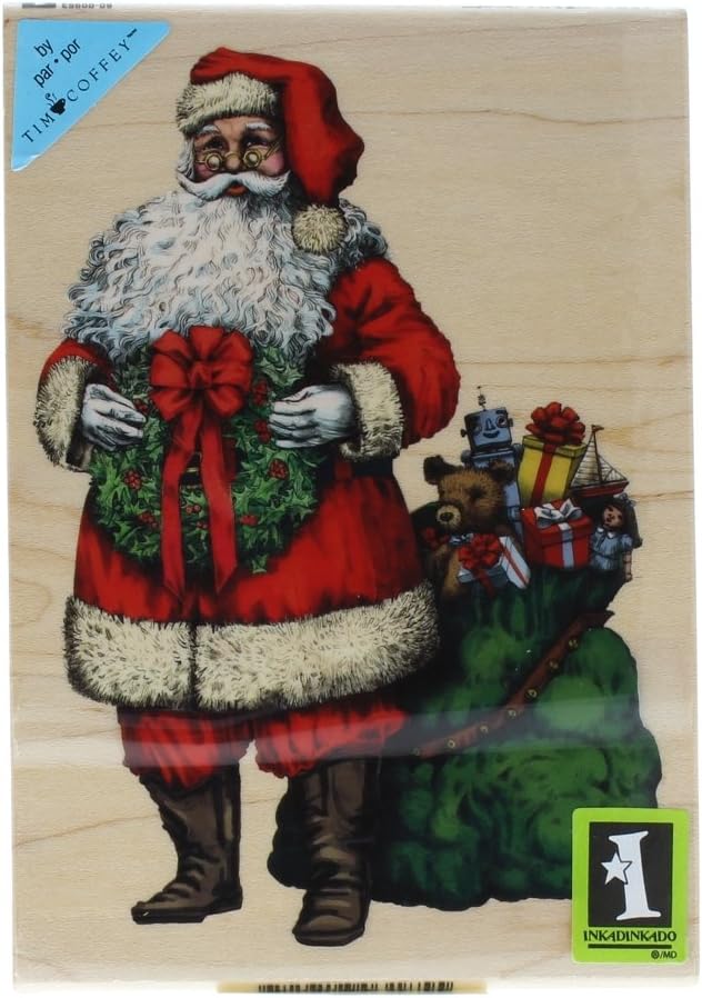 Inkadinkado Wood Stamp, Santa