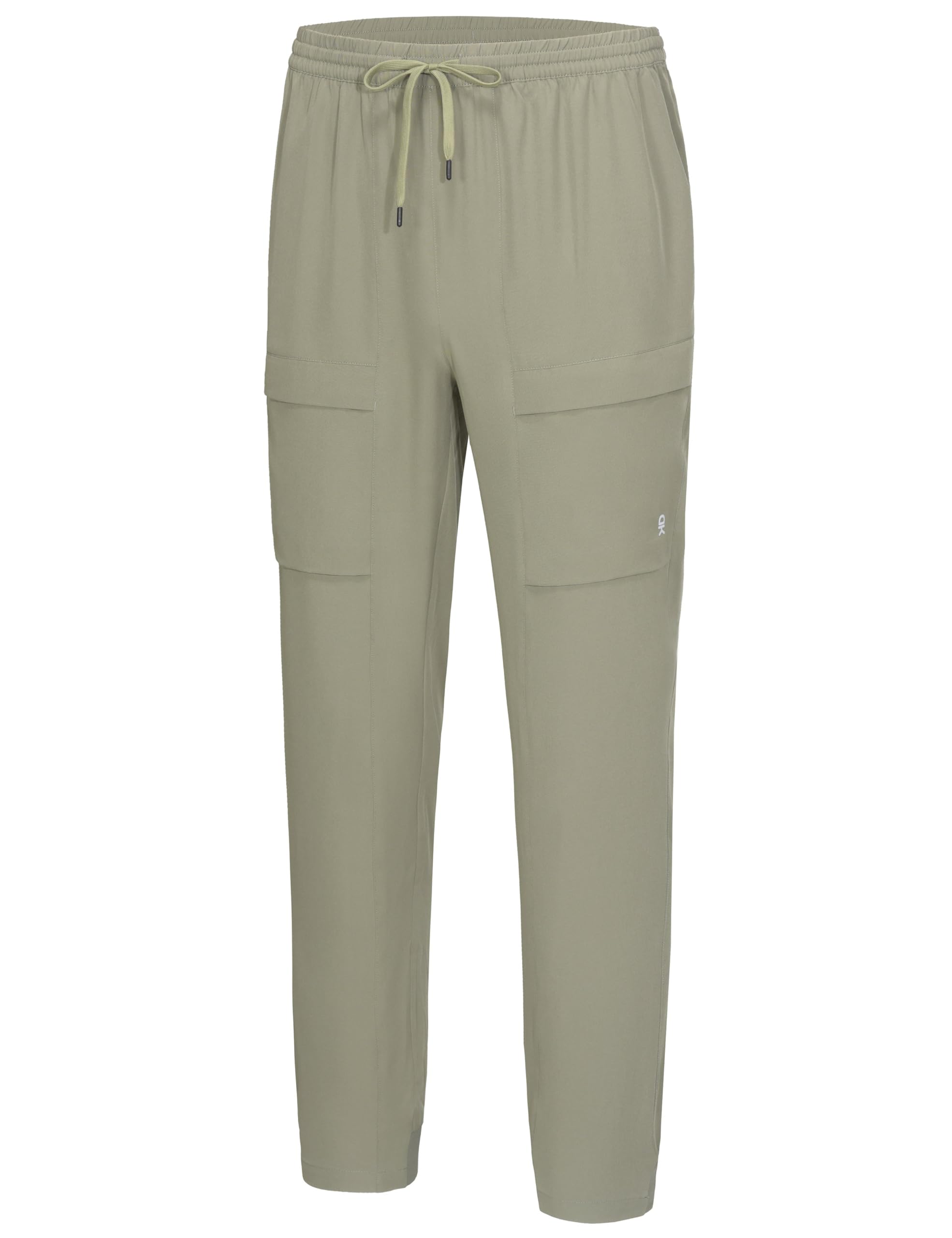 Little Donkey Andy Men's Cargo Joggers Lightweight Quick Dry Hiking Pants Athletic Track Running Workout Lounge Travel Golf Casual Outdoor Sage S