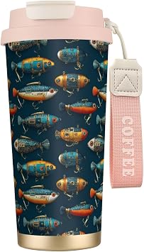 Colorful Fishing Lures 2 Print 316 Stainless Steel Insulated Tumbler,Vacuum Insulated Mug