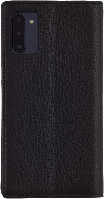Case-Mate - Samsung Galaxy Note 10 Case - Wallet Folio - 6.3" - Black Leather