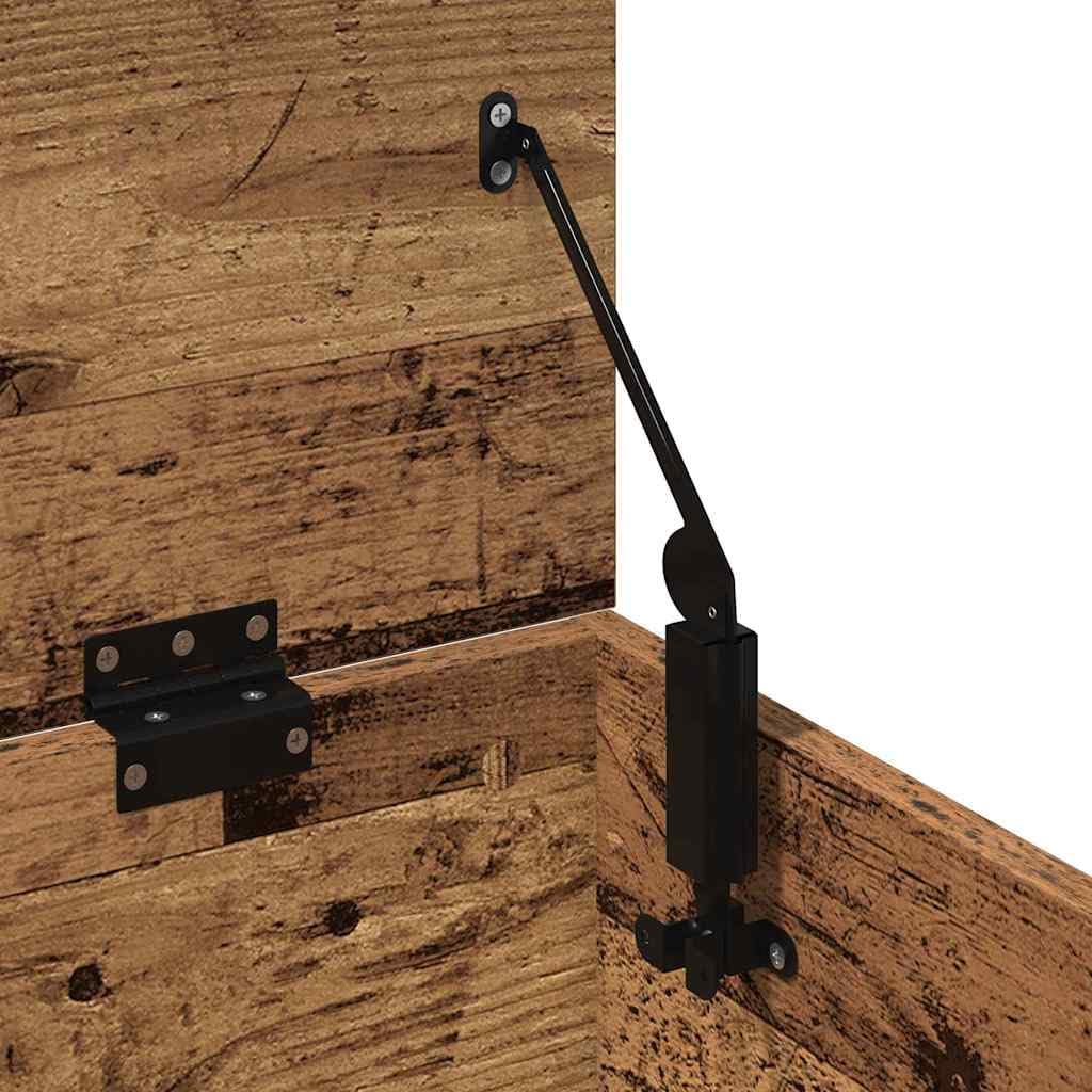vidaXL Caja de Almacenamiento Madera Envejecida 90 x 35 x 35 cm, Caja de Almacenamiento Moderna, Organizador Rectangular, Solución sin Desorden, Espacio Ample, Diseño Compacto