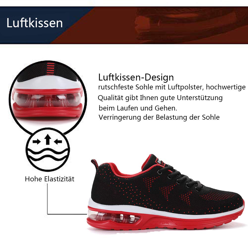 Uomo Donna Air Scarpe da Ginnastica Corsa Sportive Fitness Running Sneakers Basse Interior Casual all'Aperto 34-46 EU