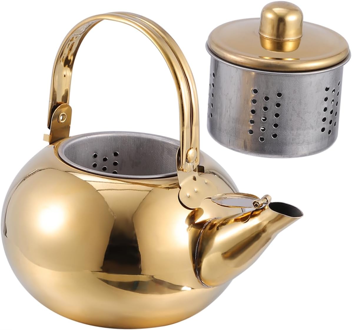 ABOOFAN Tea Kettle with Filter Screen 7.48 Inch Practical Teapot Lightweight for Home Kitchen Use