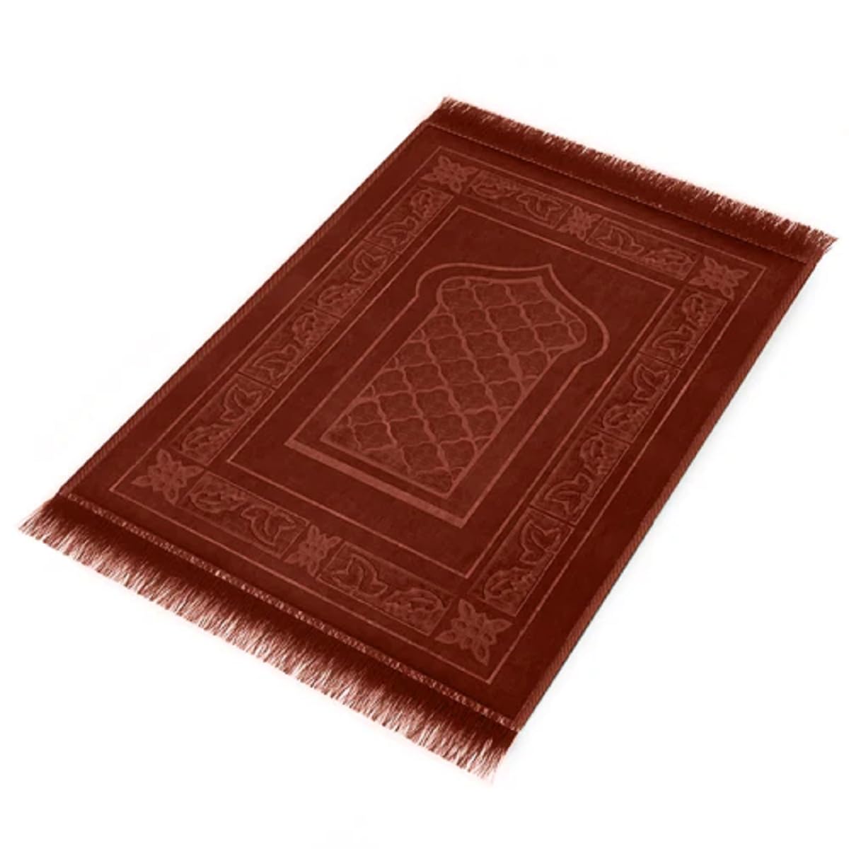 Amazon.com: MoltyFoam Deluxe Jai Namaz | Brown | Muslim Prayer Rug