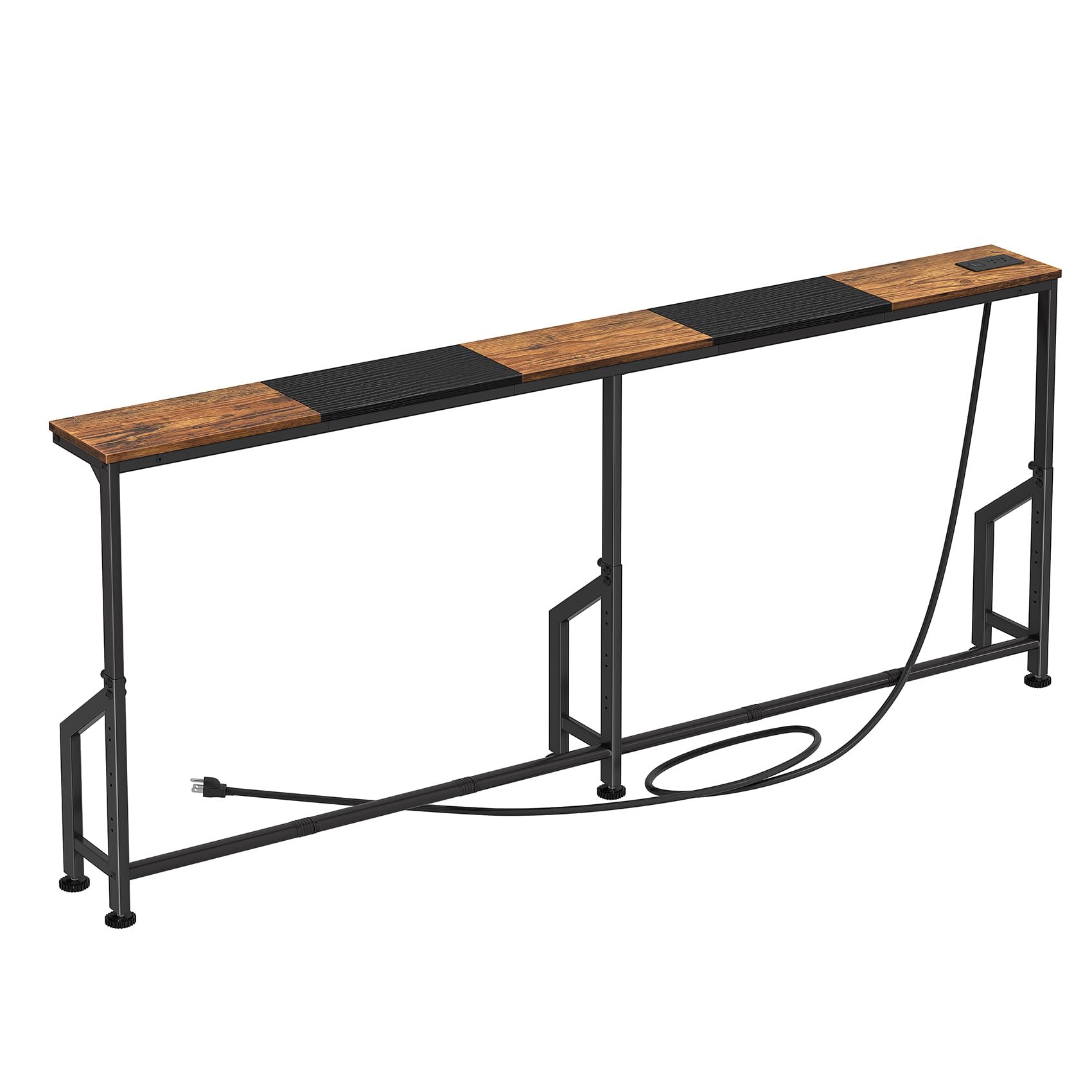 View 1 of [MISSING PARTS] Kitstorack 76.9" Slim Console Table with Power Outlet