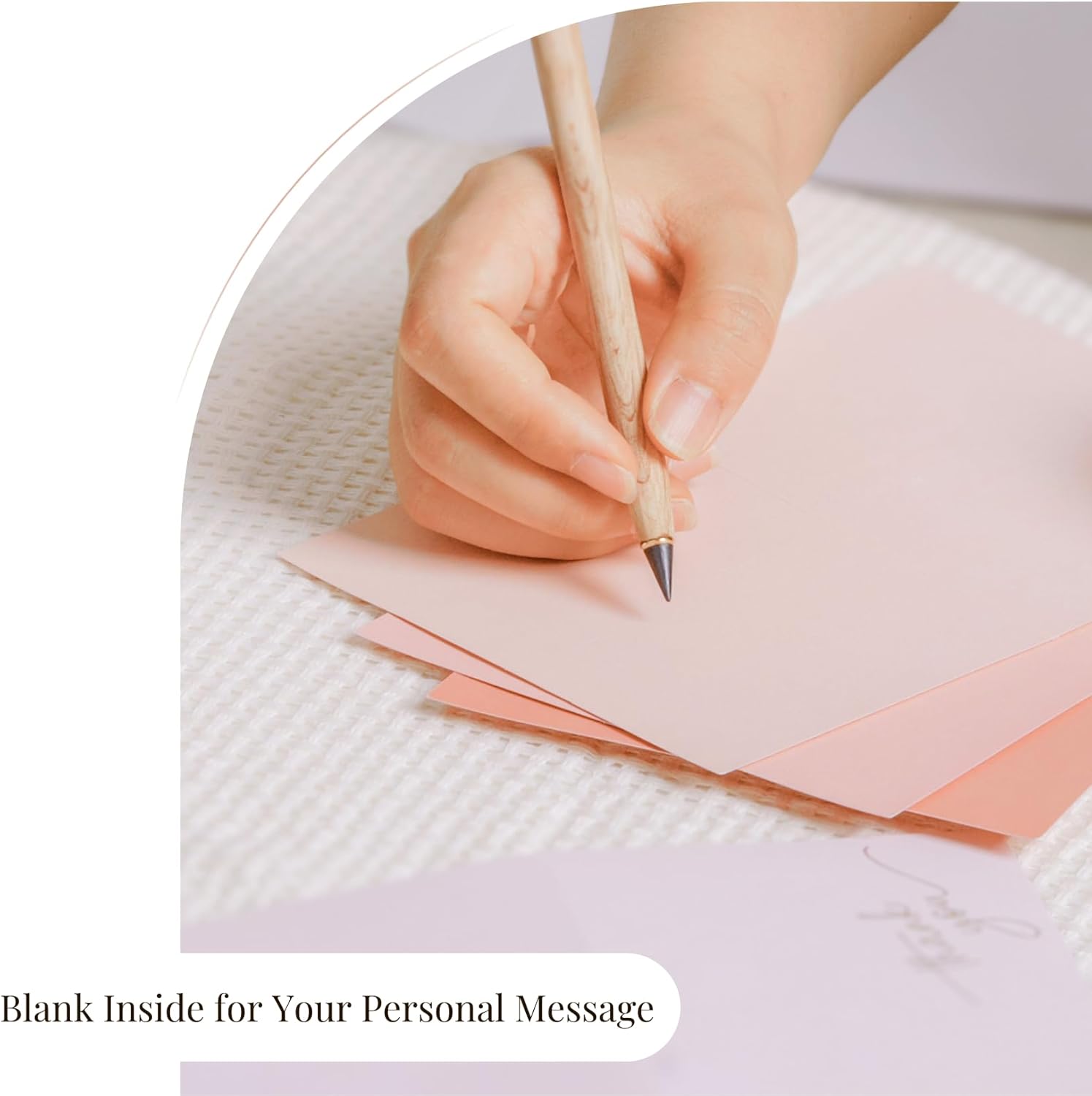 Gold Foil Thank You Cards - Bulk Pack of 40, 5x3.5 Inch with Matching Stickers & Envelopes (Pink) Textured Surface for a Unique Feel - Suitable for Baby Shower, Wedding, Small Business, Graduation - Image 5