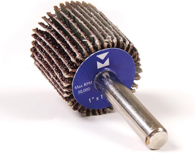 360240 Mounted Flap Wheel, 1" x 1" x 1/4", Grit 240, 20-Pack
