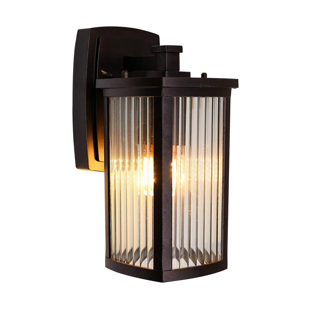Lanterne de mur d'extérieur anti-pluie applique LED 1-Light durable - 6
