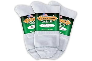 Loose Fit Stays Up Athletic Quarter Socks