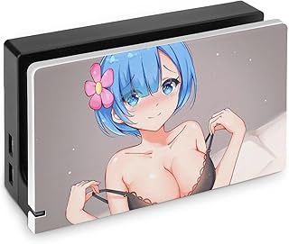 Switchベースカバー Re:ゼロから始める異世界生活 レム スイッチベース Switchドックケース Switch対応 Switchドックカバー おしゃれ スイッチ保護ケース 飾り用 散熱良い 取り付け簡単 汚れ防止 全面保護 衝撃吸収 プレゼント