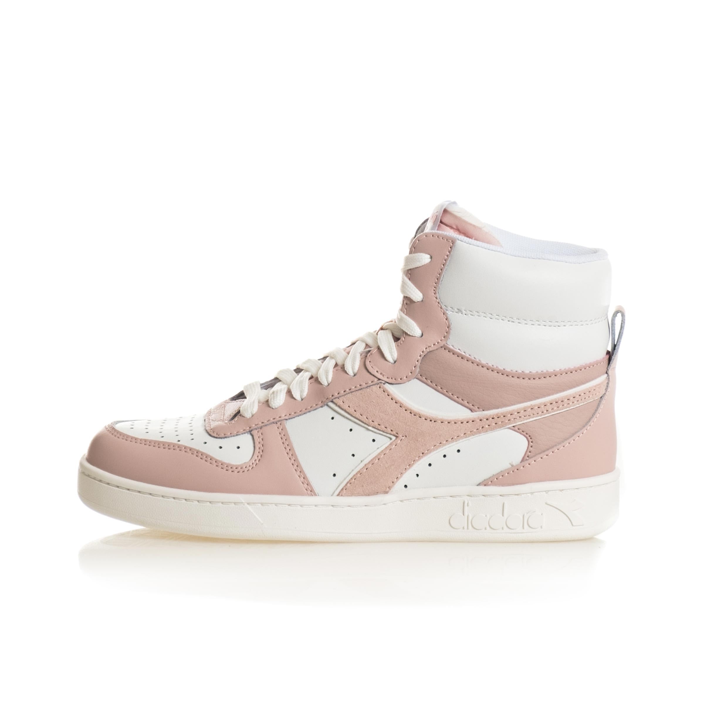 Diadora Women's Pink Sneakers, 3 Uk, Vintage Basketball Style Trainers