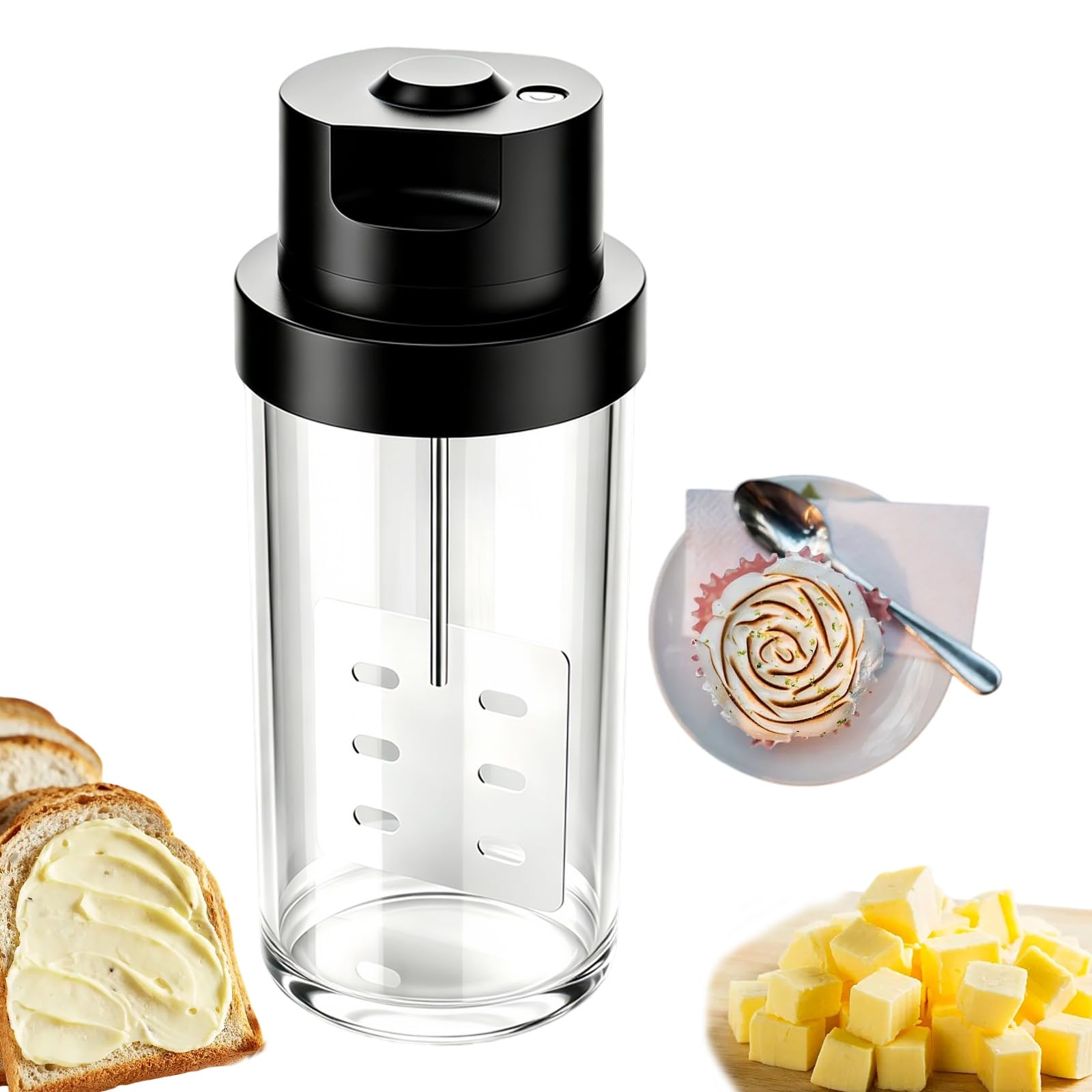 KJZQXYX Electric Butter Churn Maker,10 Minutes One-Touch Churner,for Boutique Home-style Bakeries, Western Restaurants, Cafés,dessert Shops