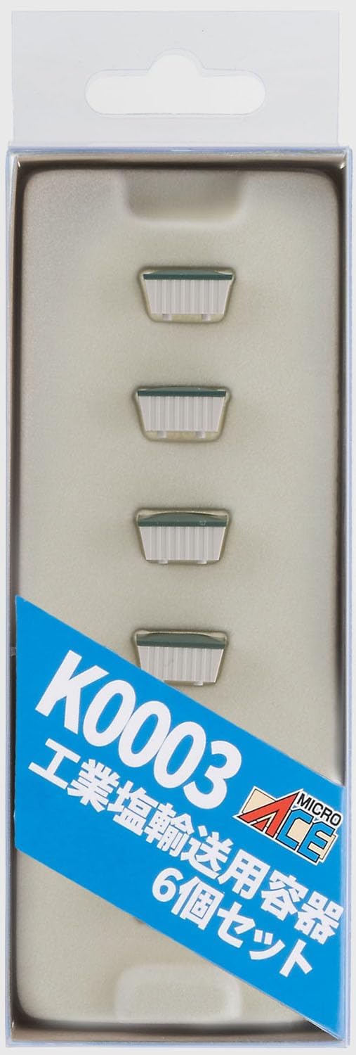 MICRO ACE N Gauge Industrial Salt Transport Containers, Set of 6, Model Railroad Supplies K0003