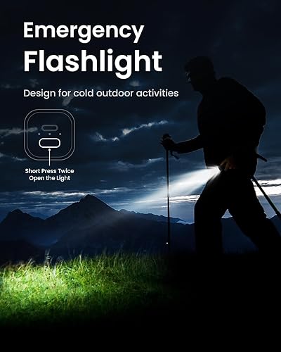 Miniatura 6 de GAIATOP Hand Warmers Rechargeable, 2 Pack Magnetic Electric Hand Warmer, Flashlight 8000mAh Warm 12 Hrs Portable Pocket Heating USB-C Handwarmers,