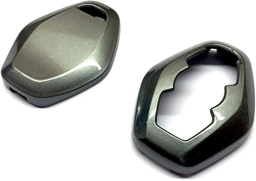 Funda protectora para llave remota de color gris metálico brillante para llave remota BMW Diamond E46 E39 E38 Z3 Z4 E83 E53